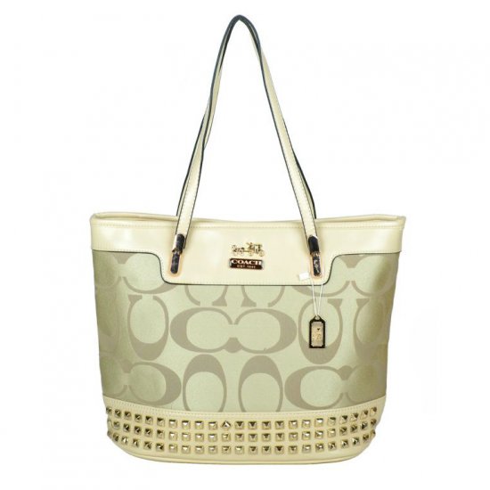 Coach Tanner Stud Medium Apricot Totes DKN | Coach Outlet Canada